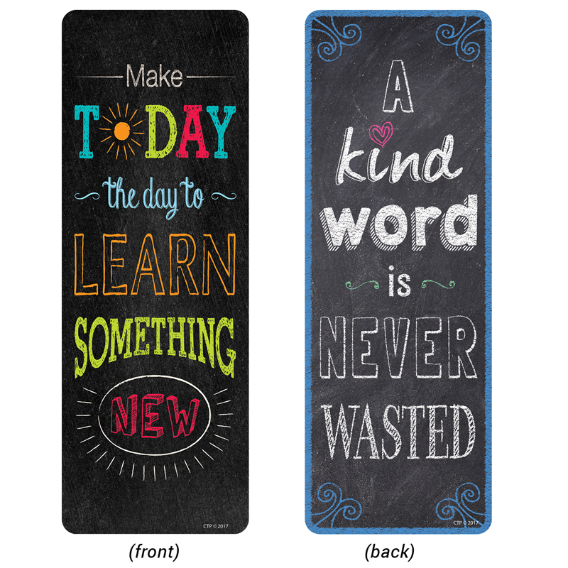 Chalk It Up Quotes Bookmarks