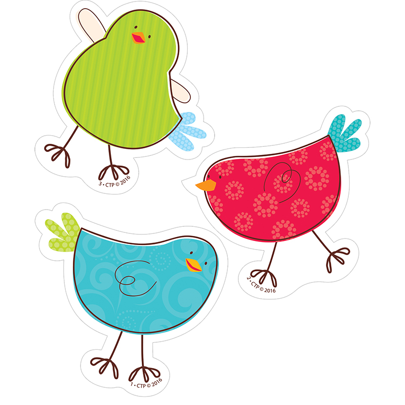 Tweeting Birds Dots On Turquoise