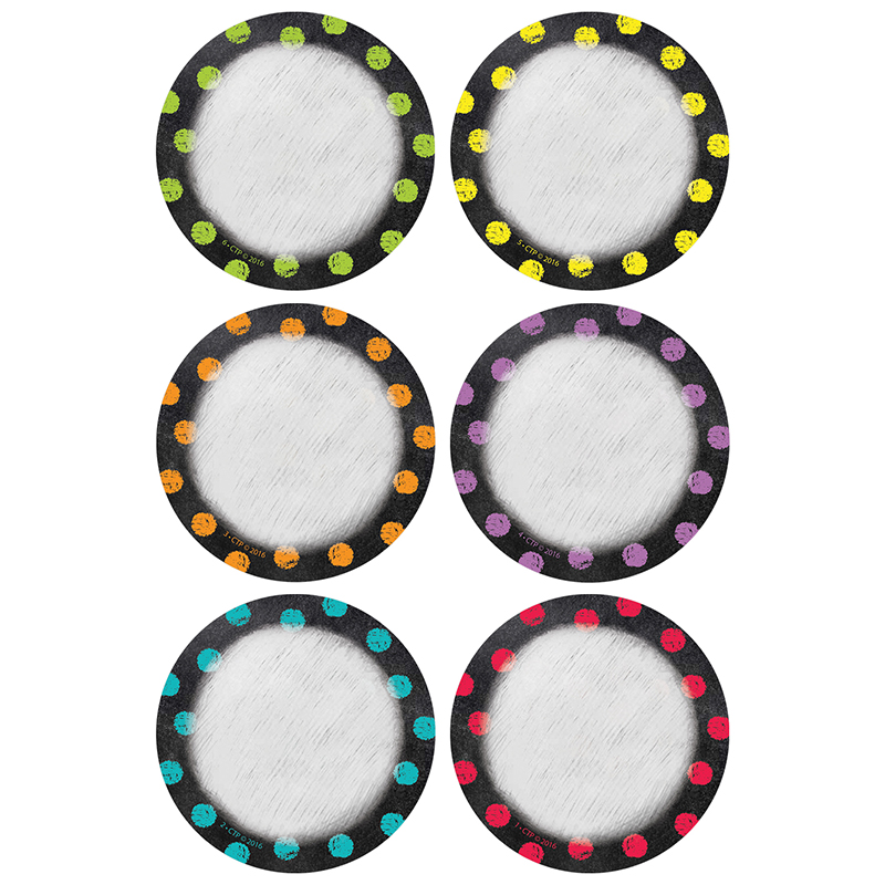 Dots On Chalkboard 3in Cut Outs
