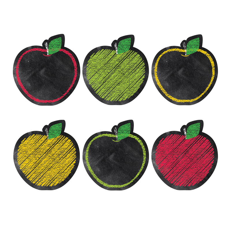 Chalk It Up Apples 6in Designer Cut