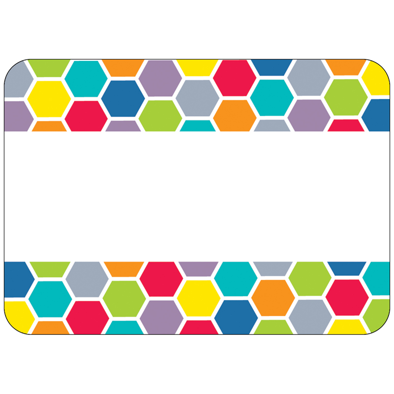 (6 Pk) Hexagon Name Tags