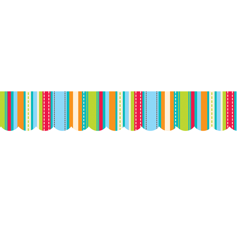 (6 Pk) Stripes & Stitches Shapes