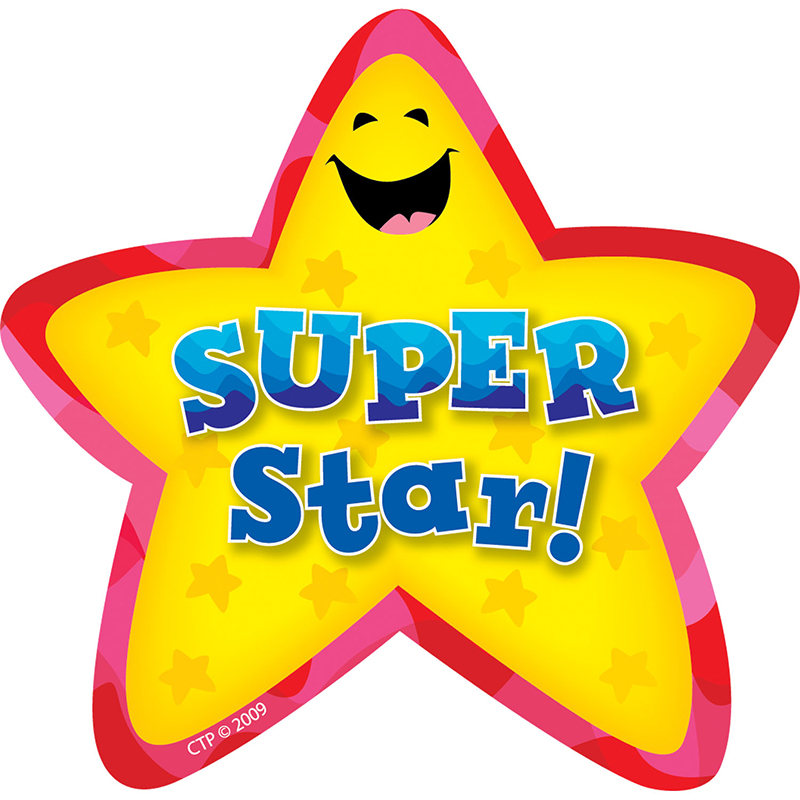 (6 Pk) Star Badges Super Star 36