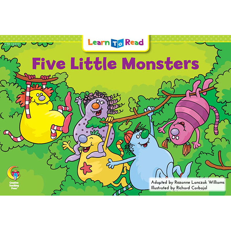 Five Little Monsters Learn To Read