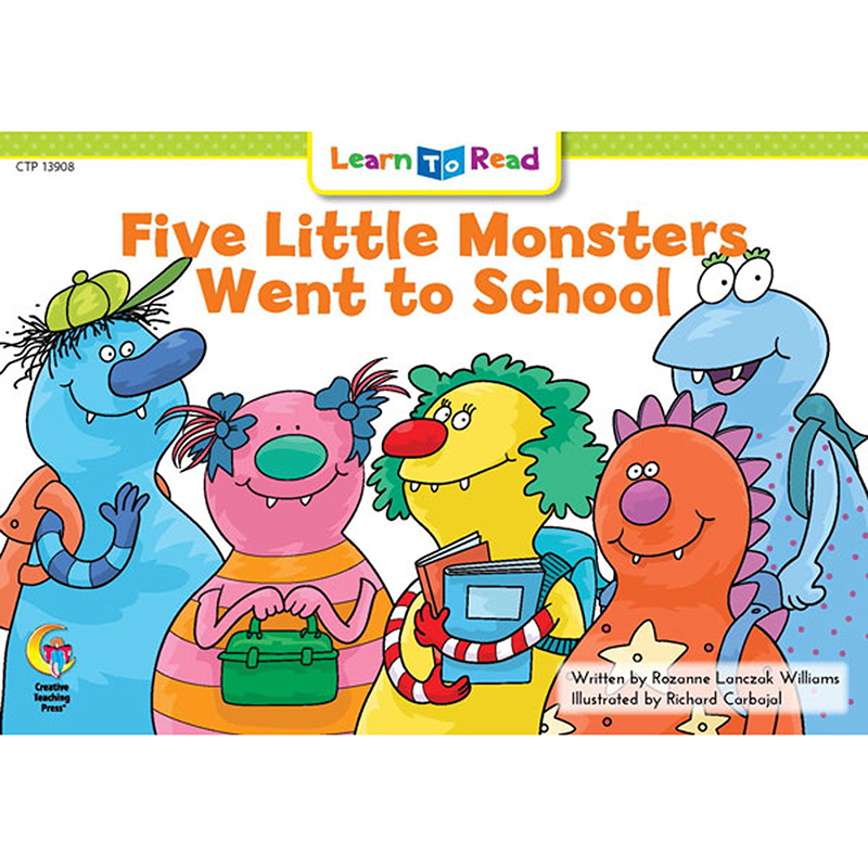 Five Little Monsters Went To School
