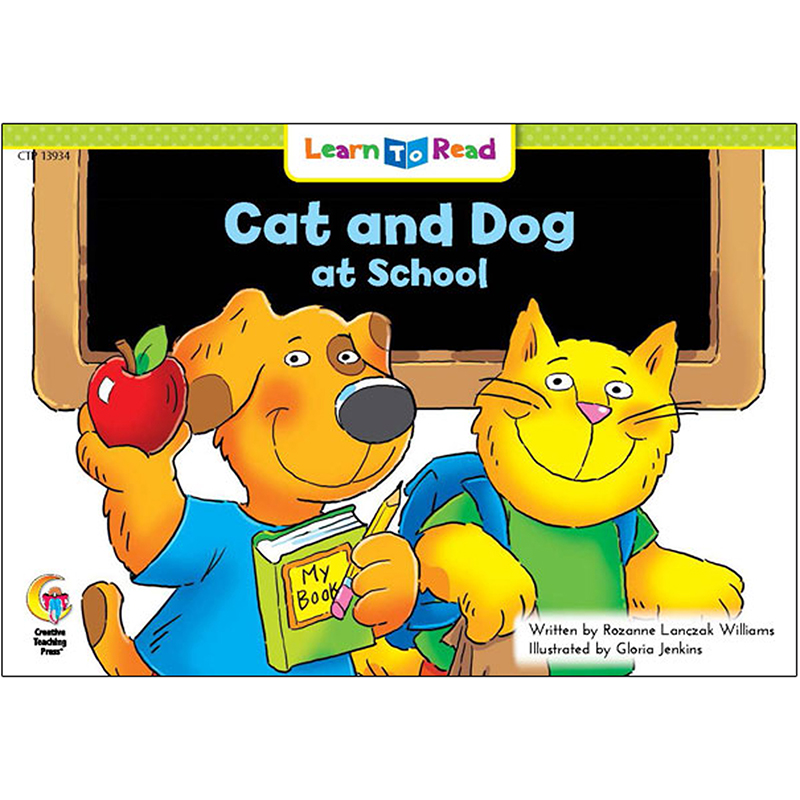Cat And Dog At School Learn To Read