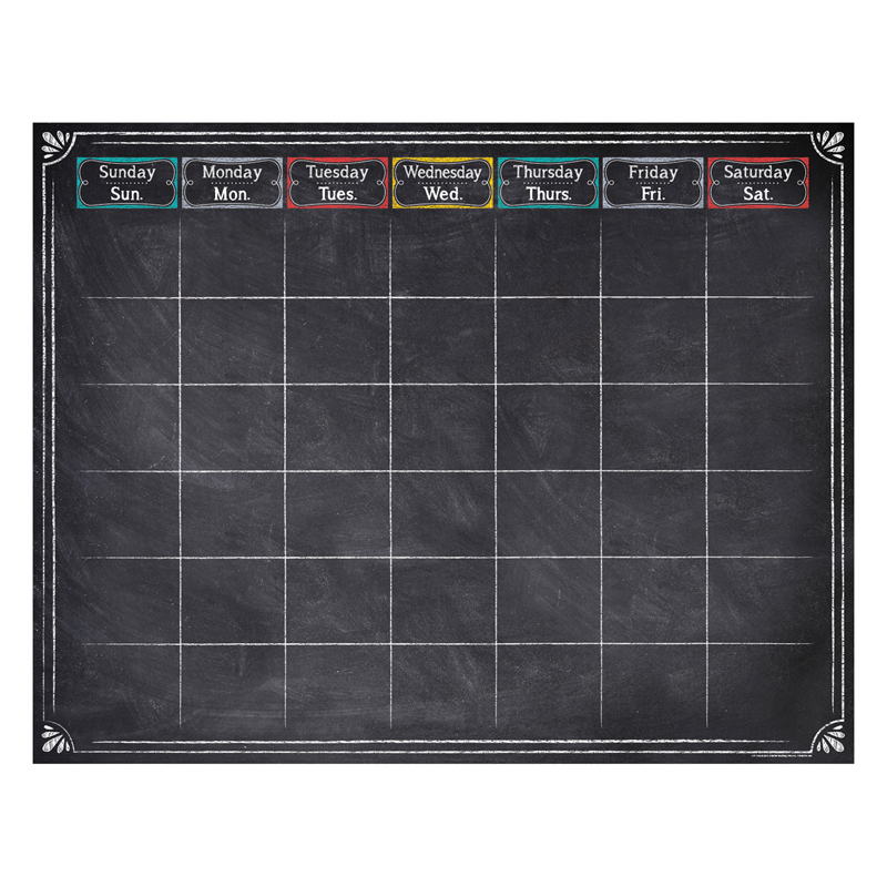 (6 Ea) Chalk It Up Large Calendar