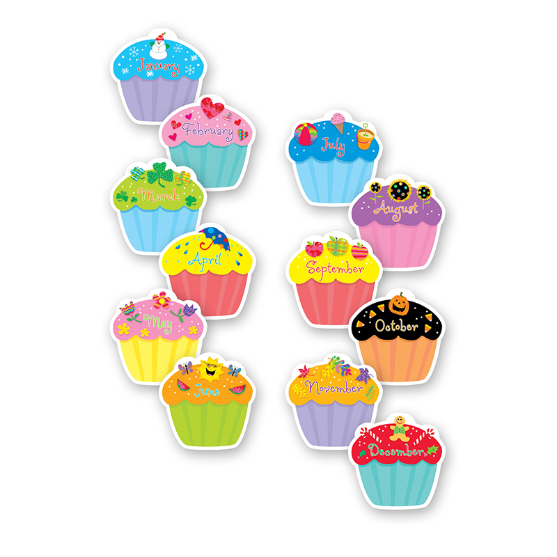 (4 Pk) Cupcakes Designer Cut Outs