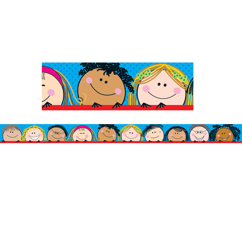 (6 Pk) Smiling Stick Kids Border
