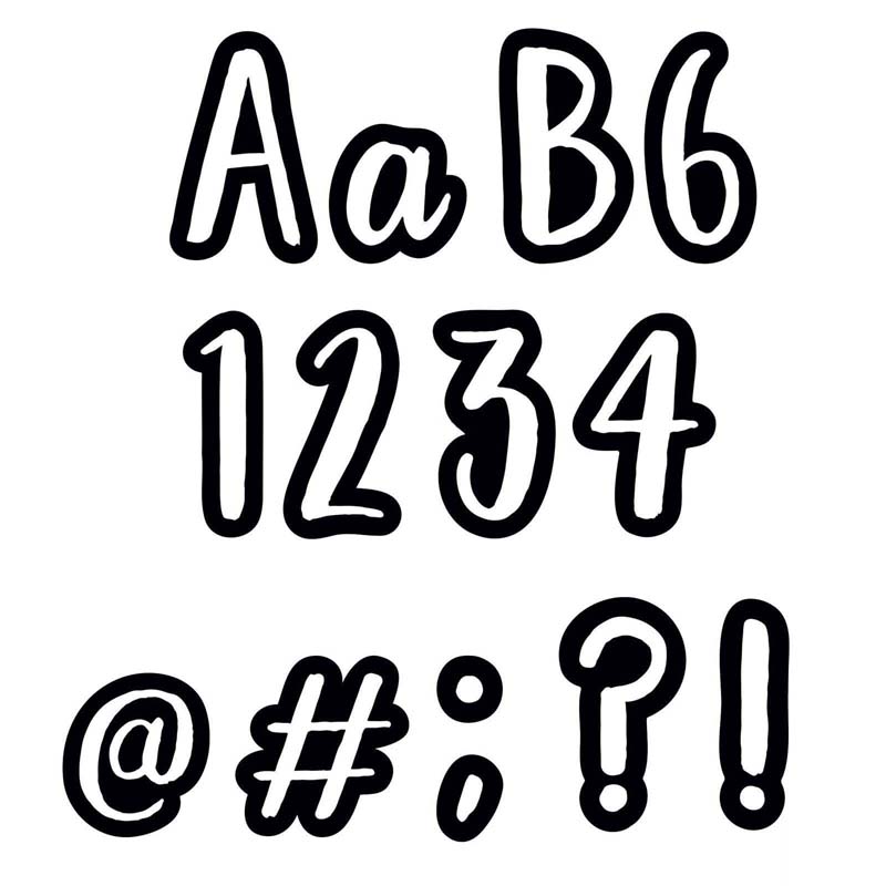 4in Bold Bright Class Cafe Letters