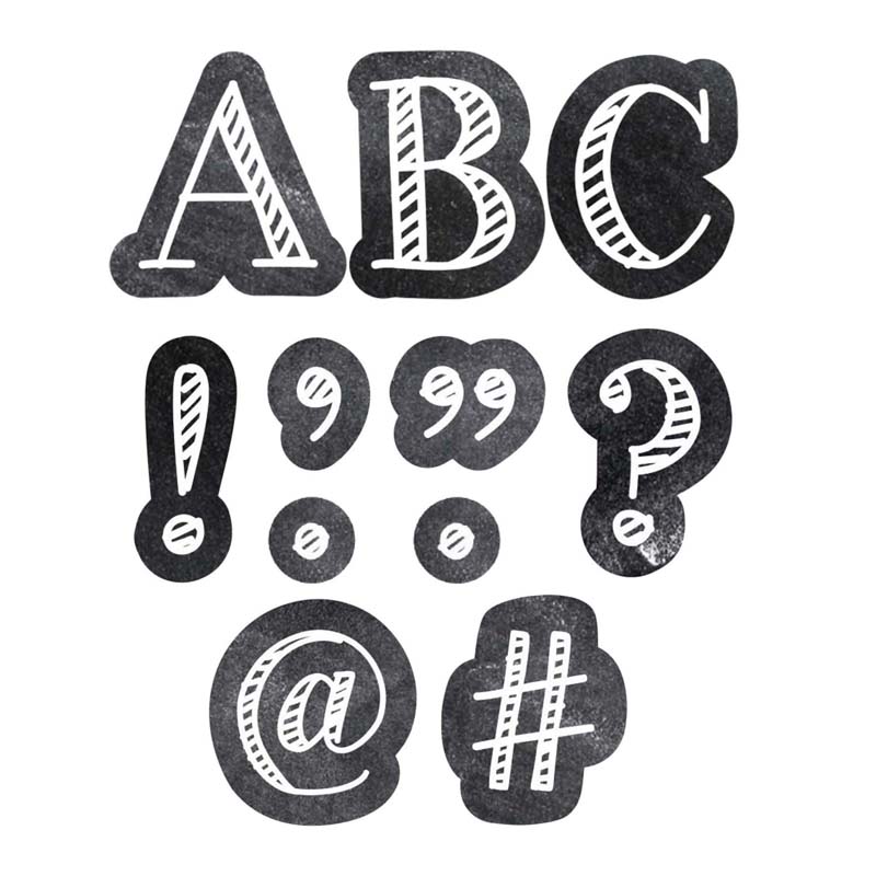 7in Chalkboard Designer Letters