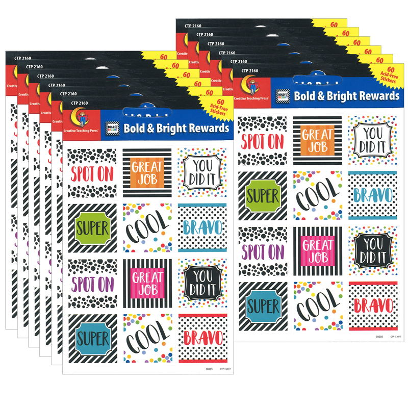 (6 Pk) Bold And Bright Rewards