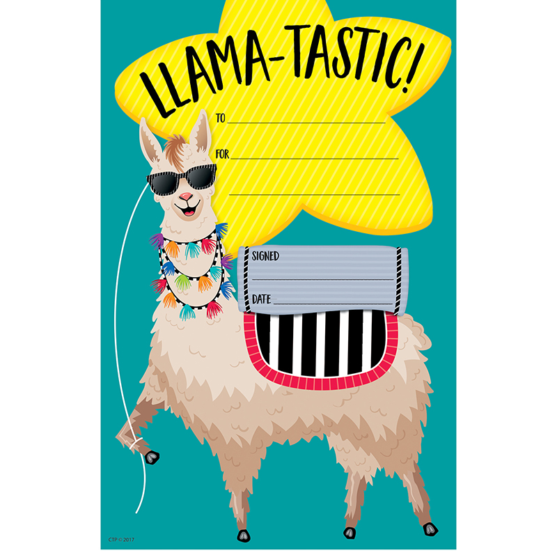 Bold & Bright Llamatastic Award Sm