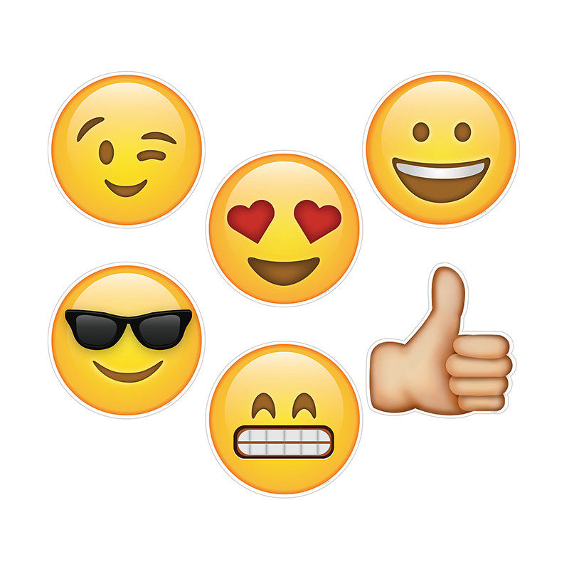10in Emoji Fun Designer Cut-Outs