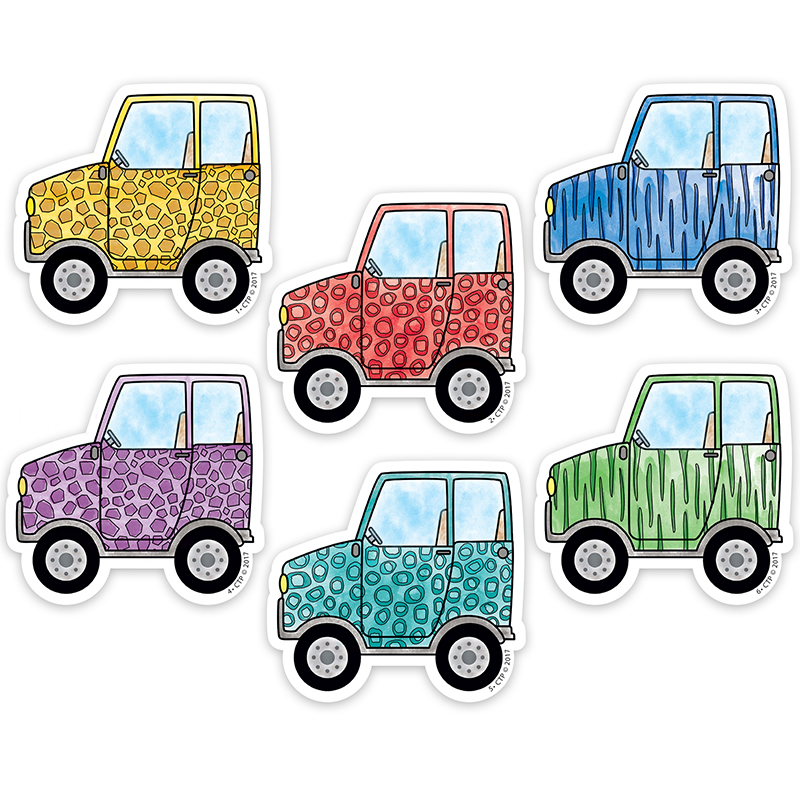 3in Safari Friends Vehicle Cut Outs