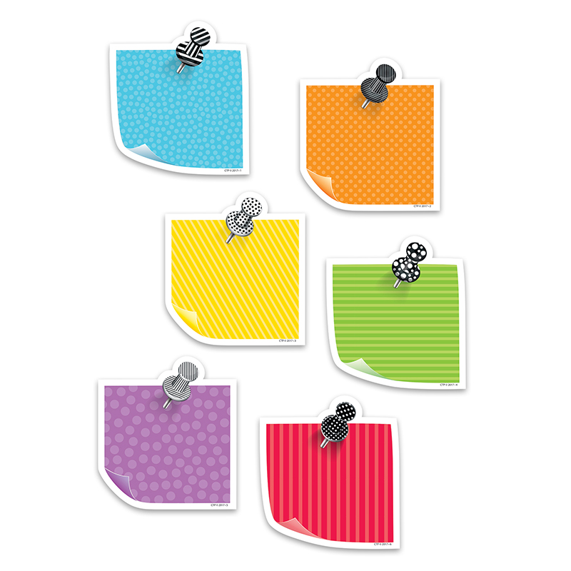 3in Bold Bright Sticky Notes Cutout