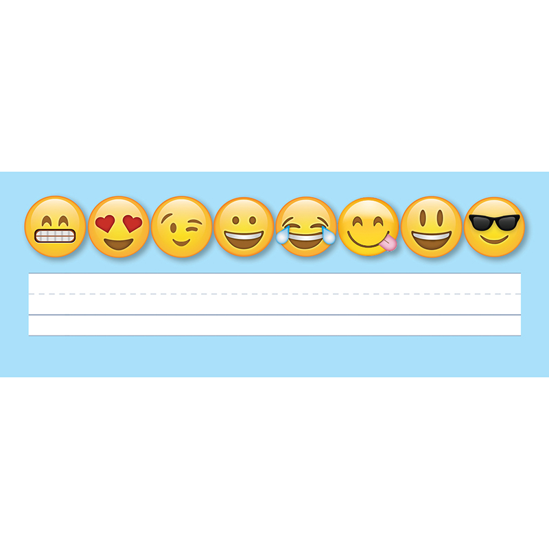 (6 Pk) Emoji Fun Name Plates