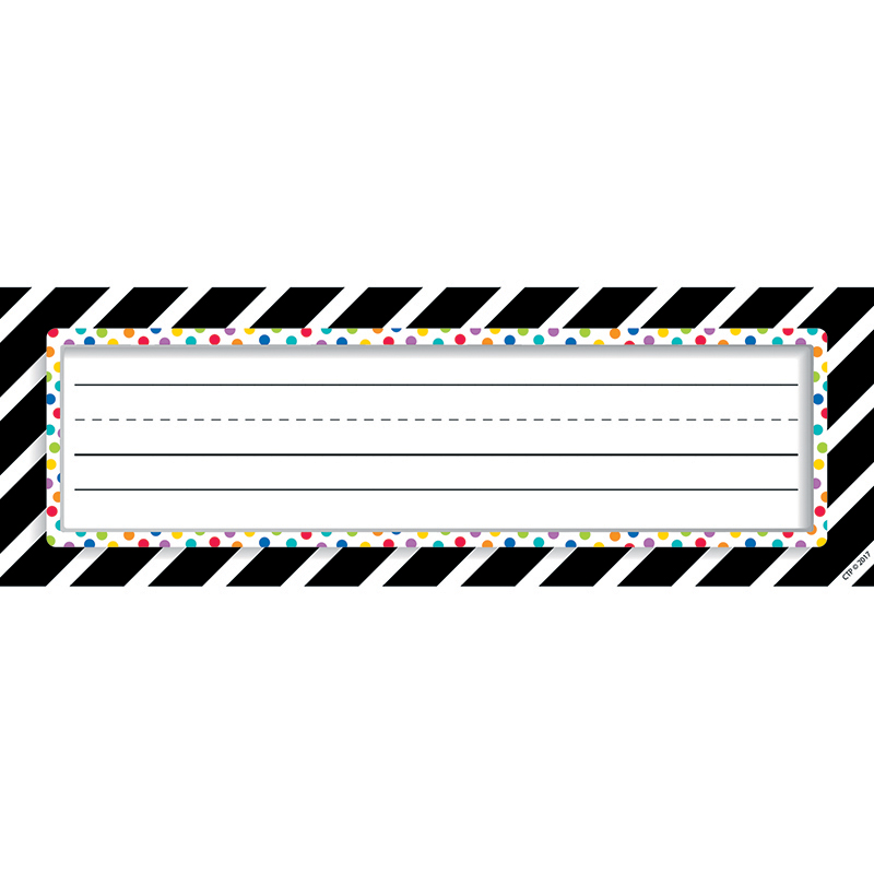 Bold Stripes/Dots Nameplates
