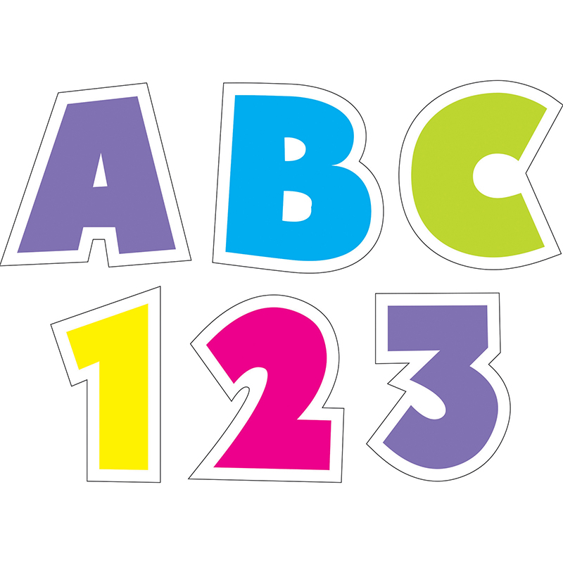 Bold Brights 2in Letter Stickers