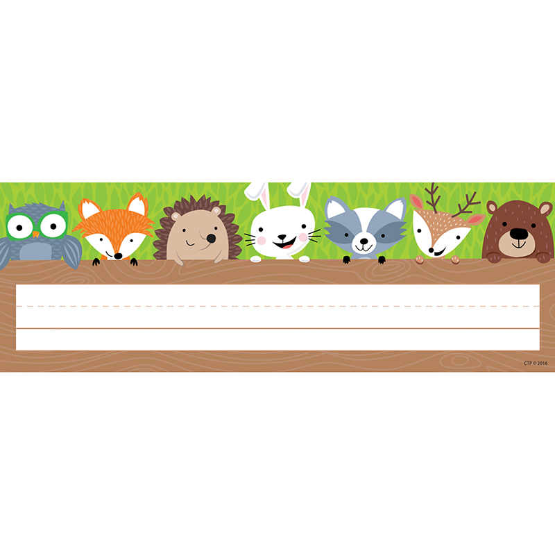 (6 Pk) Name Plates Woodland Friends