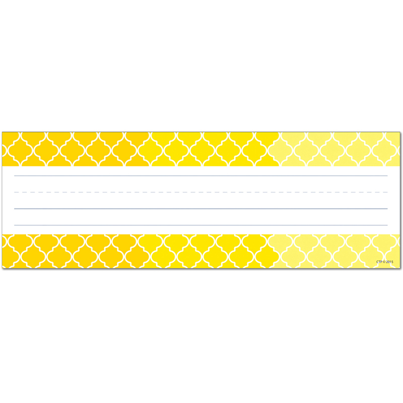 Ombre Yellow Moroccan Name Plates