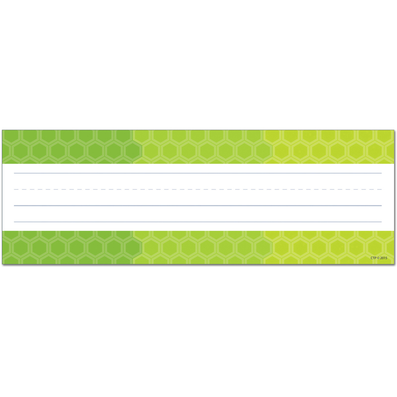 Ombre Lime Green Hexagons Name