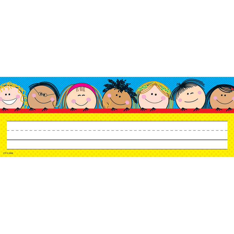 Smiling Stick Kids Name Plates