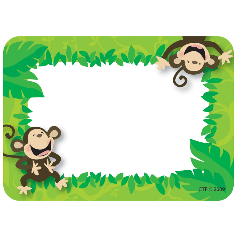Monkey Business Name Tags