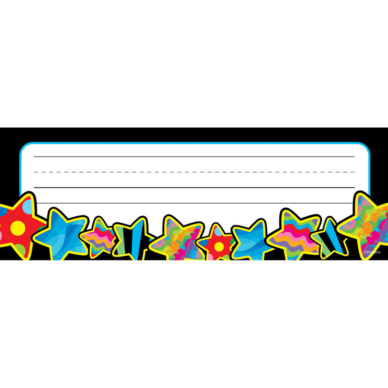 Poppin Pattern Stars Name Plates