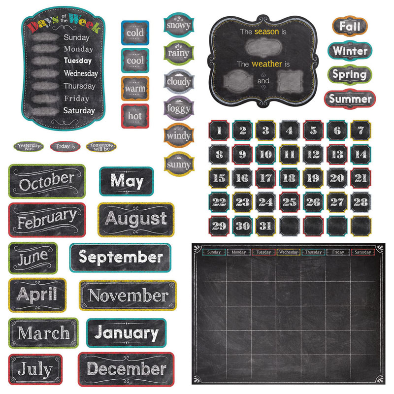 Chalk It Up Calendar Set