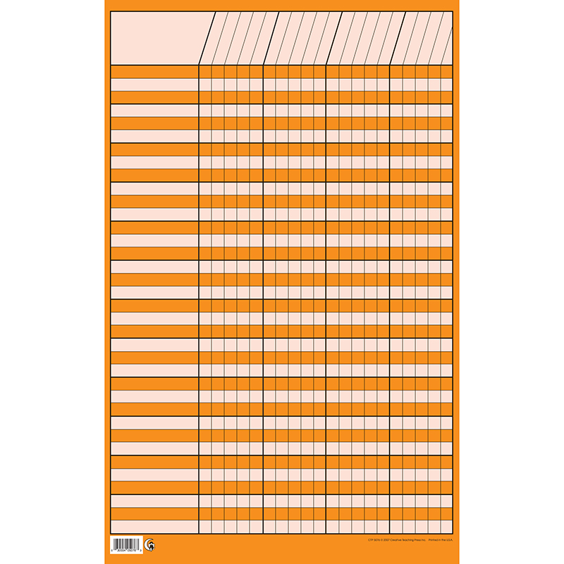 (12 Ea) Chart Incentive Small Orng