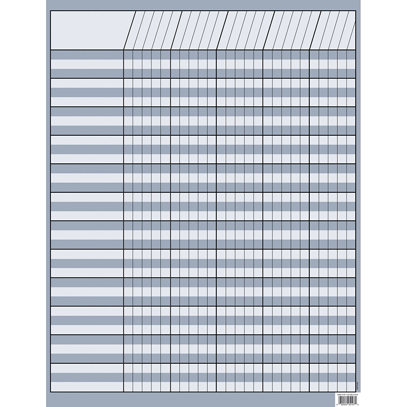 (10 Ea) Slate Grey Incentive Chart