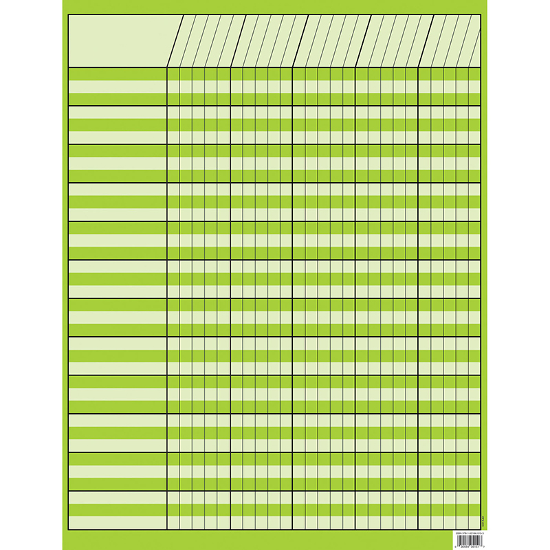 (10 Ea) Lime Green Incentive Chart