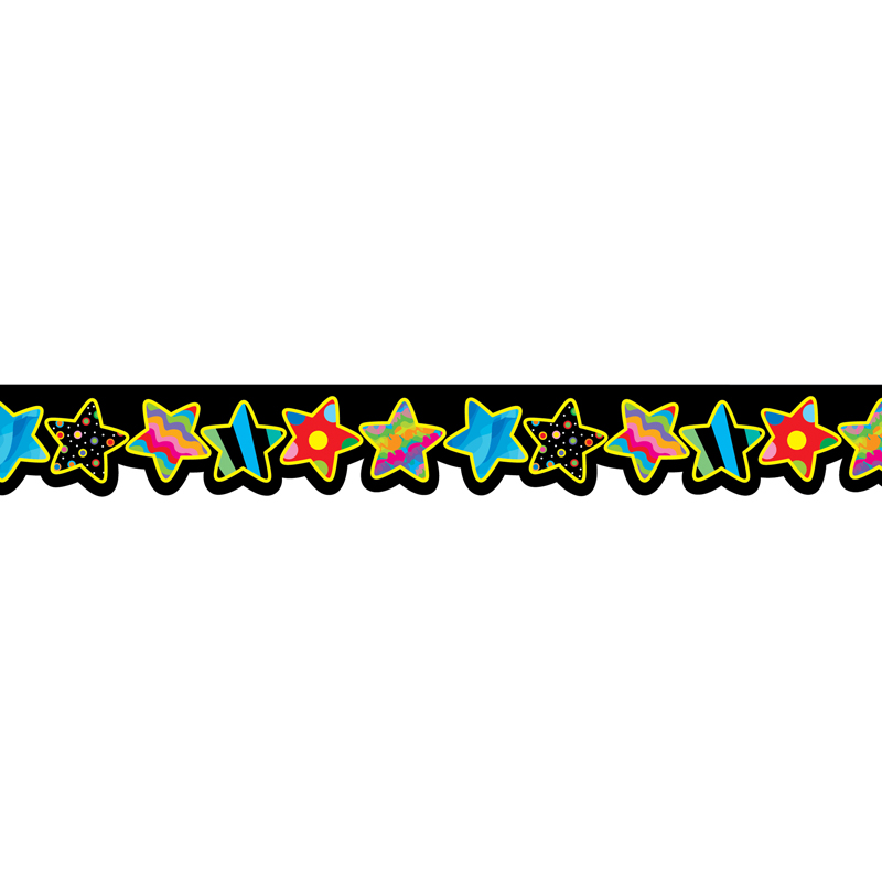 (6 Pk) Poppin Patterns Stars Border