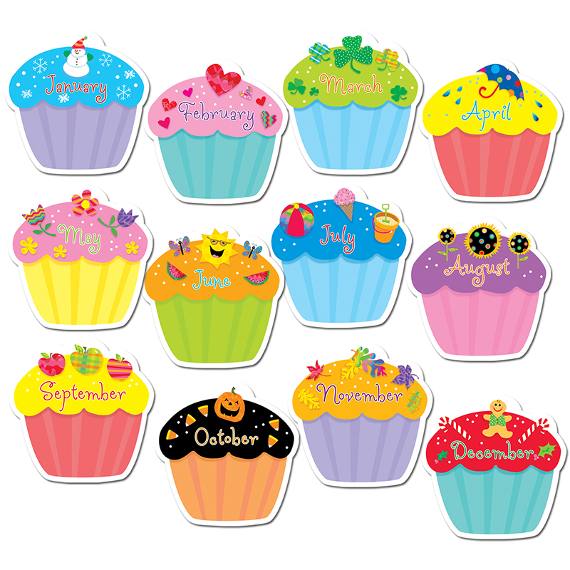 (4 Pk) Cupcakes Jumbo Cut Outs