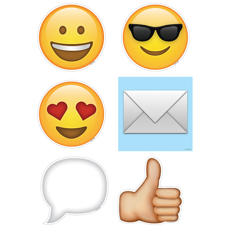 Emojis 6 In Designer Cut Outs