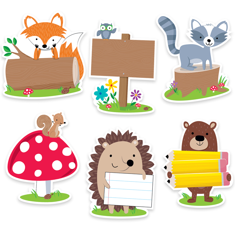 (3 Pk) 6in Woodland Friend Designr