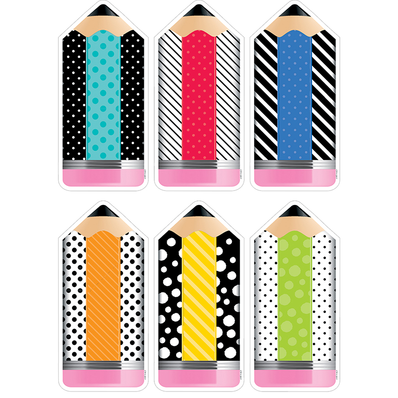 Striped/Spotted Pencil Cut Outs