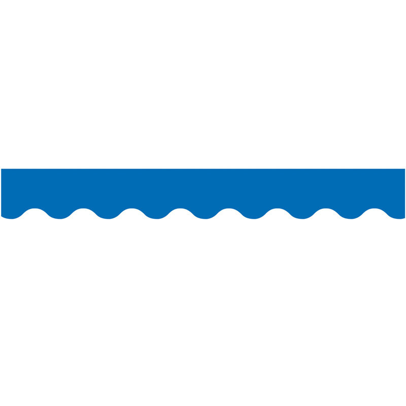 Blue Wavy Borders