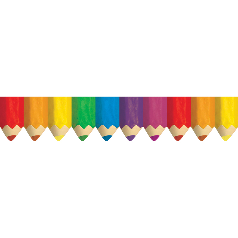 (6 Pk) Colored Pencils Borders