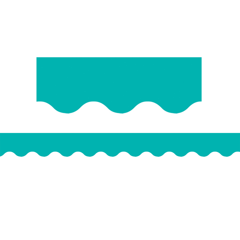 Turquoise Wavy Border