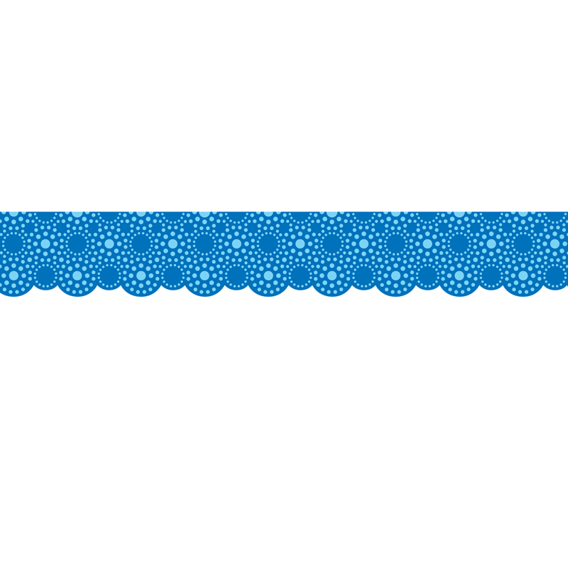 Lots Of Dots Blue Shaped Borders