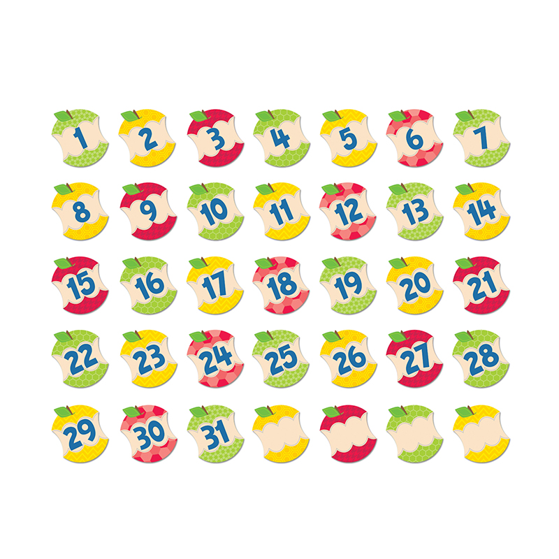 (6 Pk) Hexafun Apples Calendar Days