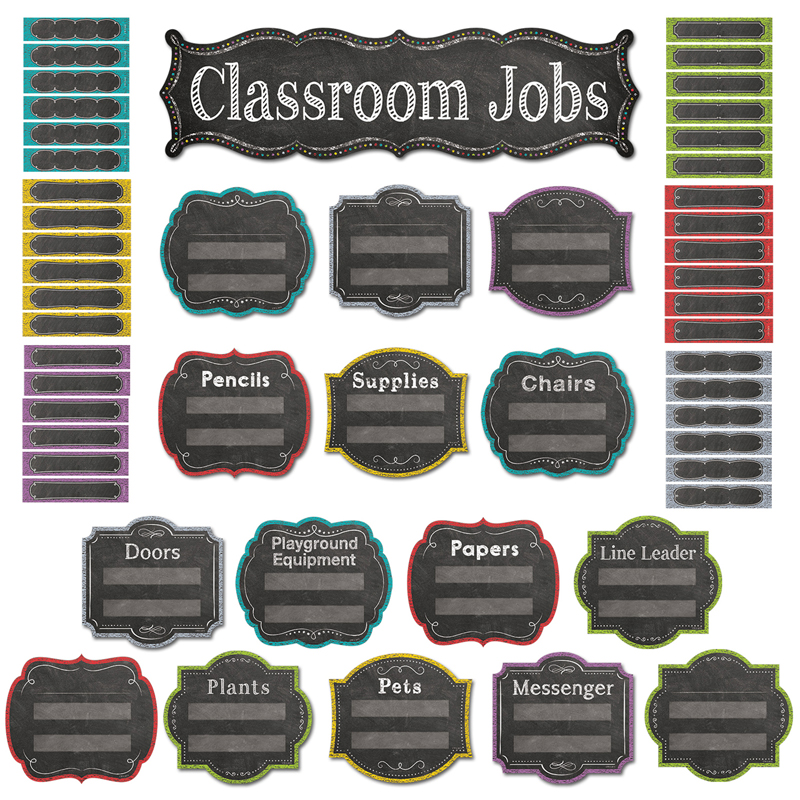 Classroom Jobs Mini Bb Set - Chalk