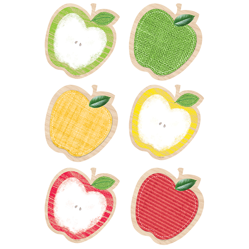 Apples 10in Cut Outs Upcycle Style