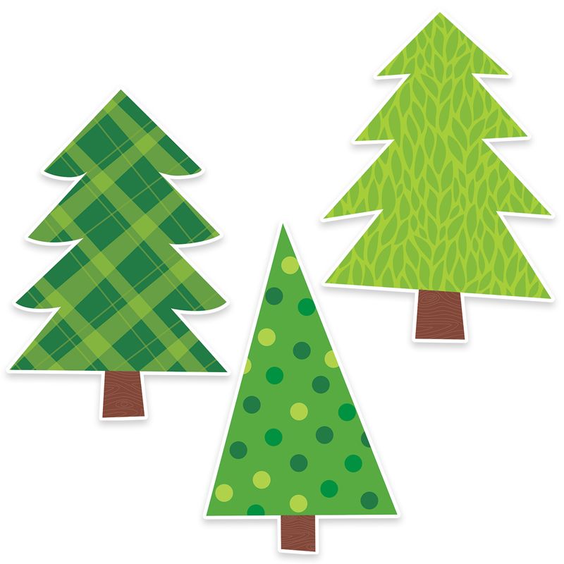 Patterned Pine Trees Bulletin Board