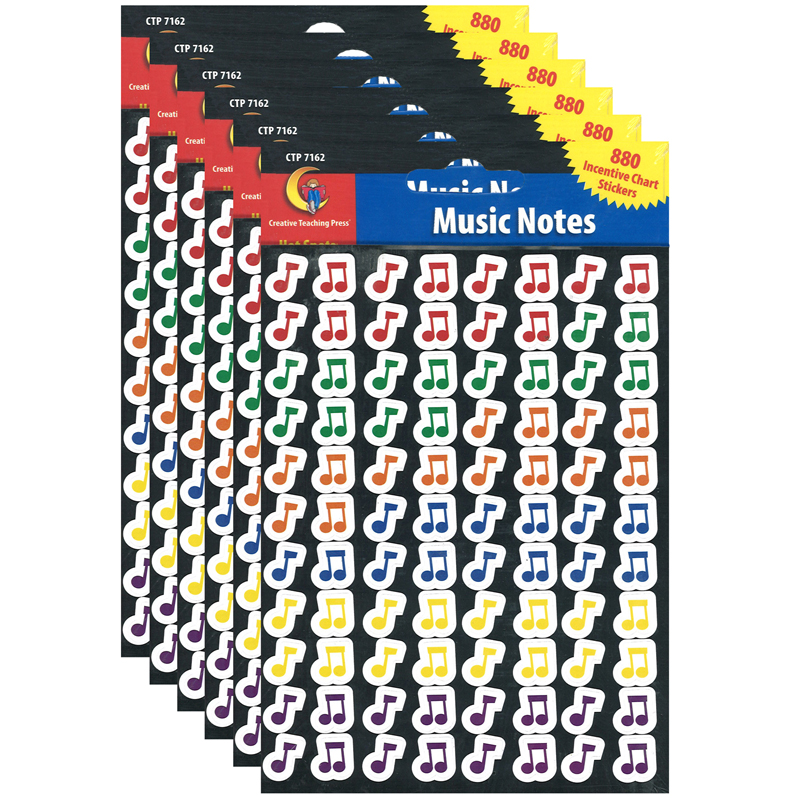 (6 Pk) Music Notes Hot Spots
