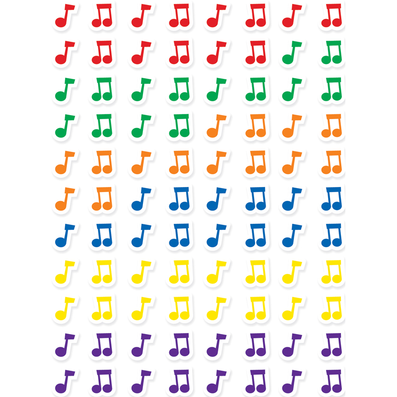 Music Notes Hot Spots Stickers