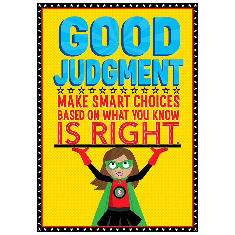 Good Judgement Superhero Poster