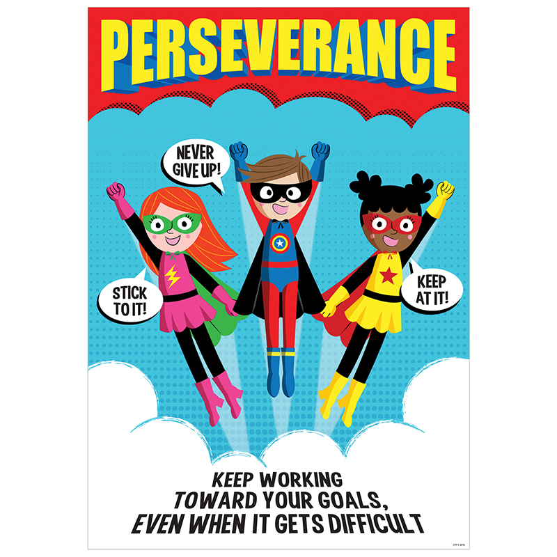 Perseverance Superhero Poster